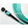 Factory price 4 8 12 24core MPO/MTP OM3 10G fiber optic patch cord/jumper,glass fibre optic cable